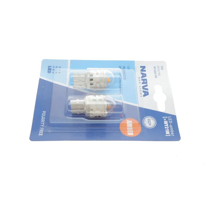 Автолампа WY21W 12V 2.15W WX3x16d LED (жовта) (К-кт 2 шт.)