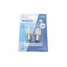 Автолампа P21W 12V 2.2W BA15s LED біла NARVA 181484100 (к-кт 2 шт.)
