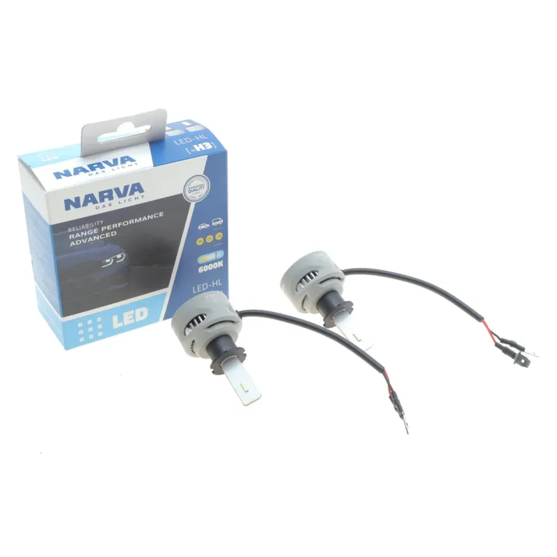 Автолампа H3 12/24V 19W PK22s Performance Advance LED 6000K 1700lm (к-кт 2шт)