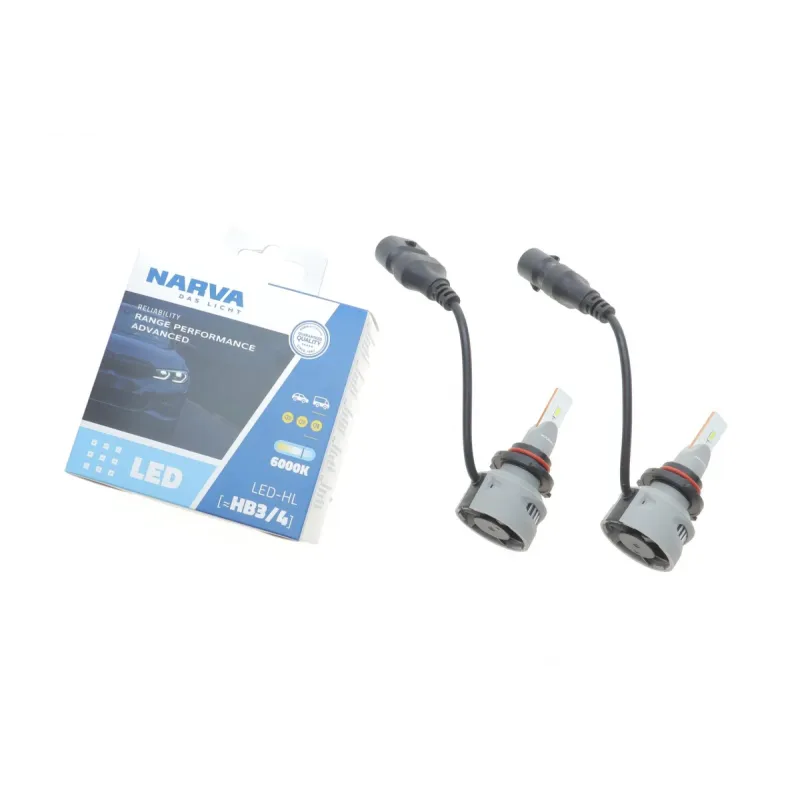 Автолампа NARVA Performance Advance LED HB3/HB4 12V/24V 19W P20d/P22d 6000K 1700lm (к-кт 2шт) 181858100