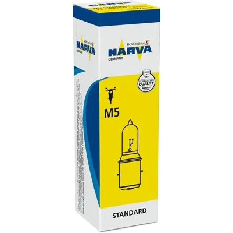 Автолампа накалювання NARVA BA20d 12V 35/35W Standard (Moto) 420273000