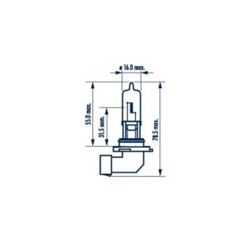 Автолампа NARVA HB3/9005 12V 60W P20d 480053000 для ALFA ROMEO 166, GTV