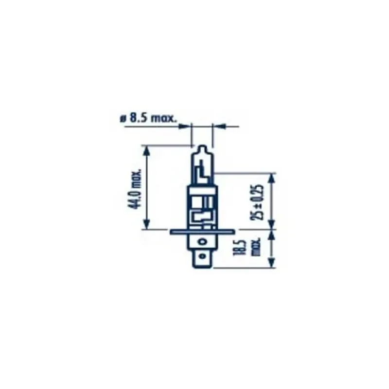 Автолампа головного світла NARVA H1 12V 55W P14.5s 483203000 для Alfa Romeo 147, Fiat 500