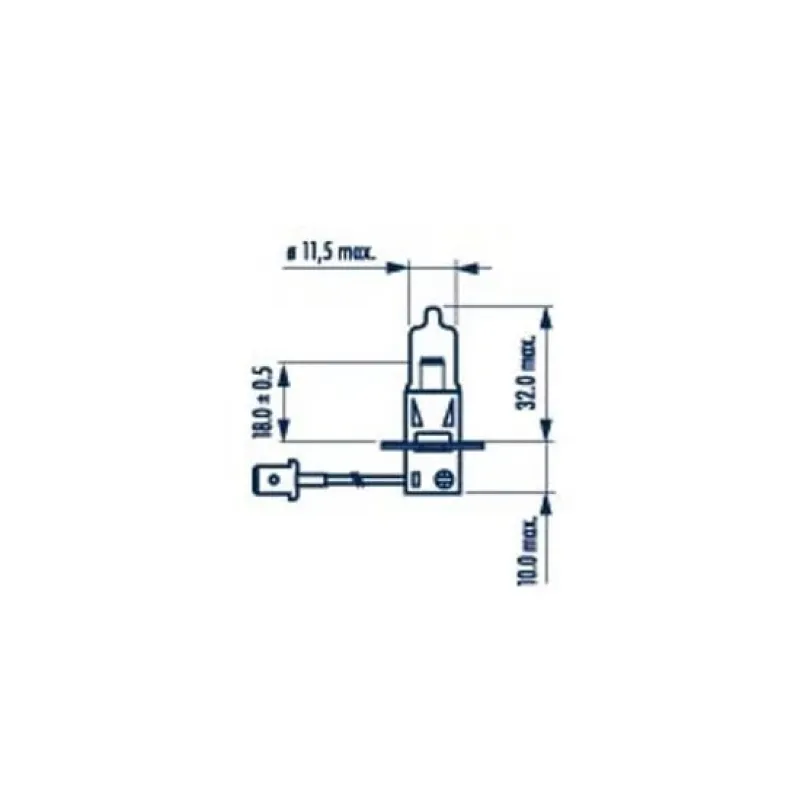 Автолампа галогенна NARVA H3 12V 55W PK22s 483213000 для фар головного світла
