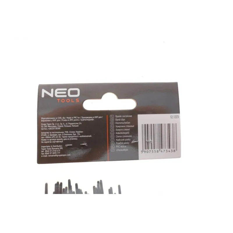 Стяжки пластикові NEO TOOLS 01-624 2,5x200 мм 100 шт. чорні