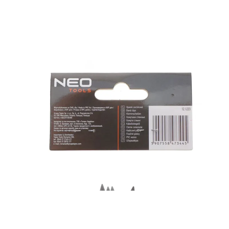 Набір стяжок пластикових NEO TOOLS 01-625 3,6x150 мм 20 шт. чорні