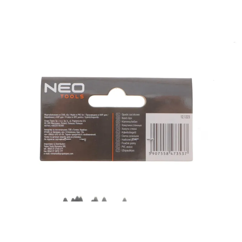 Стяжки пластикові NEO TOOLS 01-634 4,8x300 мм 20 шт. чорні