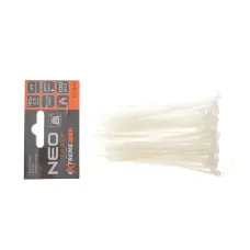 Стяжки пластикові NEO TOOLS EXTREME 2,5x100 мм 100 шт. (білі) 01-647