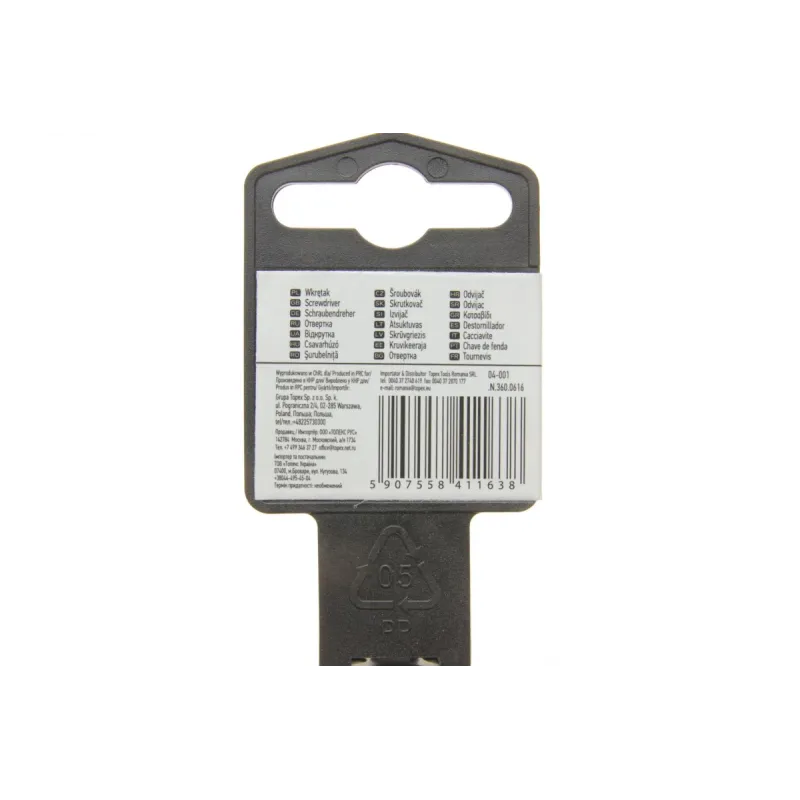 Викрутка шліцева NEO TOOLS 04-001 SL6,5 38 мм