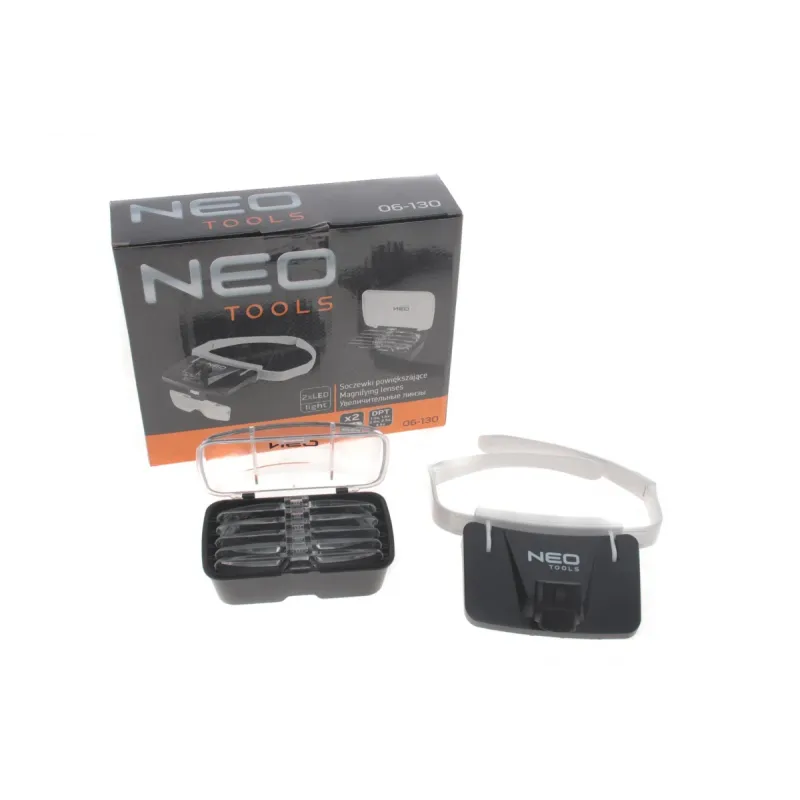Лупа налобна з LED-підсвічуванням NEO TOOLS 06-130 (1x-3.5x)