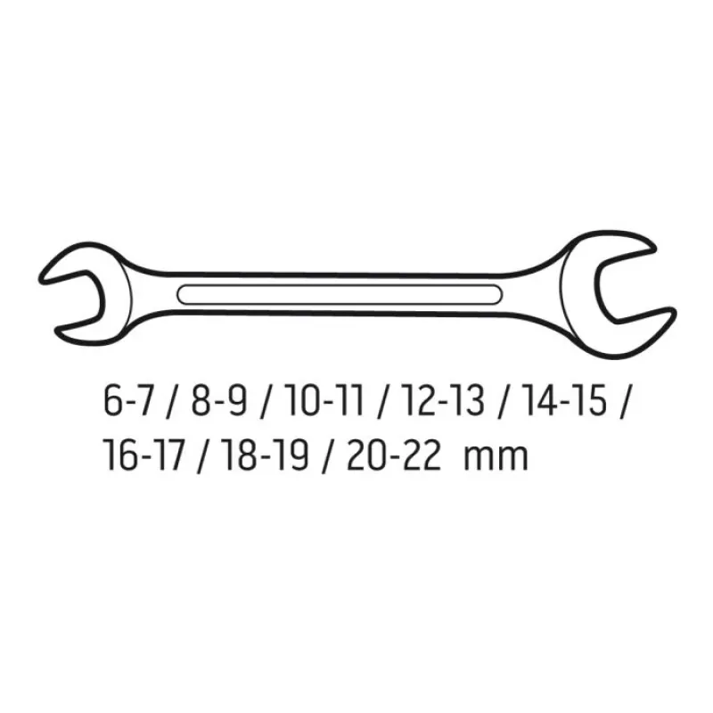 Набір ріжкових ключів NEO TOOLS 09-851 6x7-20x22 мм 8 од.