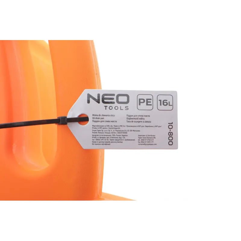 Піддон для зливу оливи NEO TOOLS 10-800, 16 л