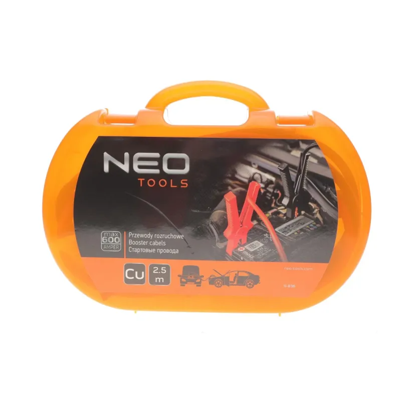 Проводи пускові NEO TOOLS 11-836 600А 2.5м