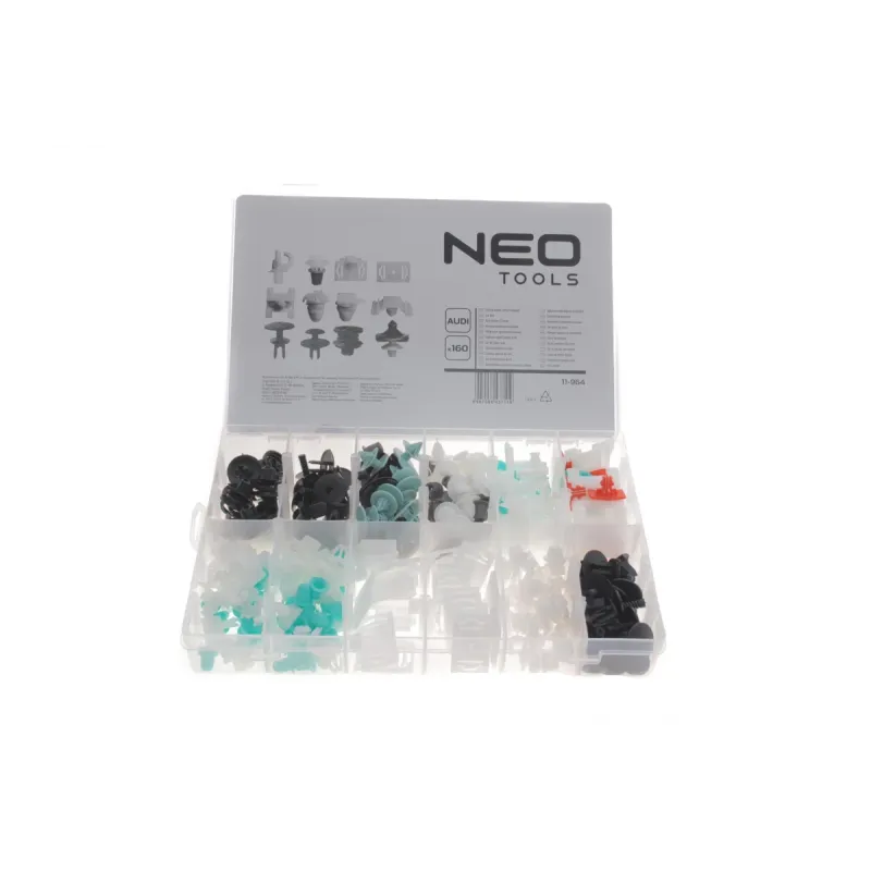 Набір кліпс пластикових NEO TOOLS 11-964 (160шт)