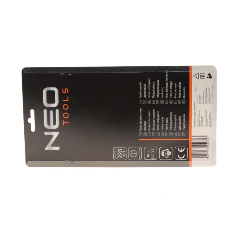 Пневматичний пістолет продувний NEO TOOLS 14-712 L-220 мм