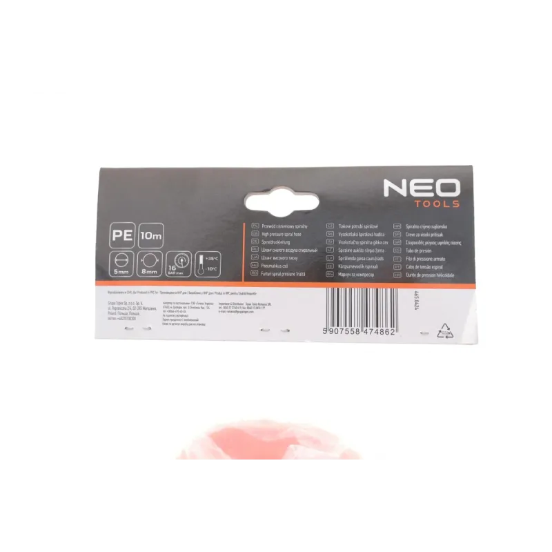 Шланг пневматичний NEO TOOLS 14-804-1 Ø5 L 10 м