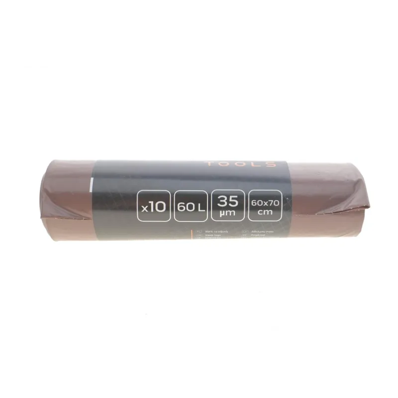 Мішки для сміття 60 л 10 шт 35 мкм (коричневі)