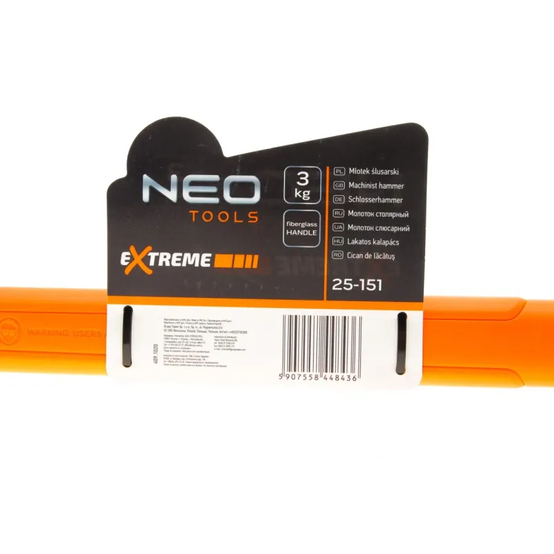 Молоток слюсарний NEO TOOLS 25-151 865 мм 3 кг