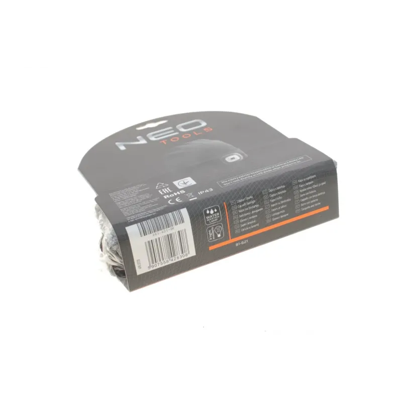 Шапка з LED-ліхтариком NEO TOOLS 81-621 USB-зарядка
