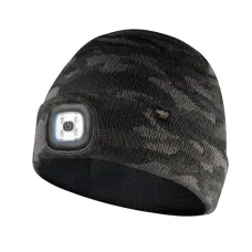 Шапка з LED-ліхтариком NEO TOOLS 81-632 двошарова CAMO URBAN (USB-зарядка)
