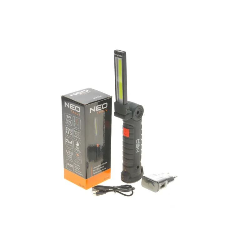 Ліхтарик-лампа NEO TOOLS 99-041 (200Lm/3W/1200mAh/магніт/USB)