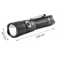 Ліхтарик акумуляторний  C 1500 lm SST40 LED (USB)