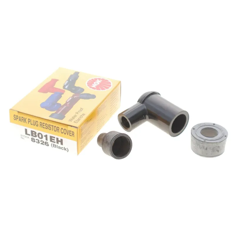 Наконечник свічки запалювання (чорний) (90°/14mm) (LB01EH)