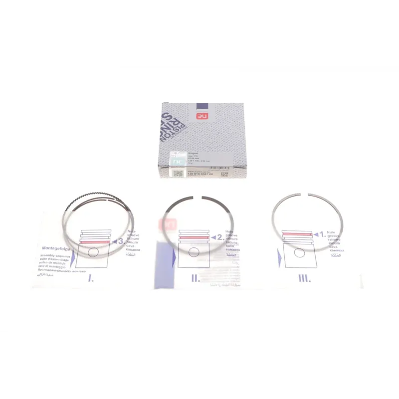 Комплект поршневих кілець NPR 120 010 0067 00 для Mercedes-Benz E-class W212 1.8 (M271) 2009-, 82.00mm/STD (1.2-1.5-2)