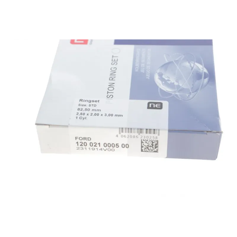 Кільця поршневі Ford Connect 1.8TDCI 02- (82.50mm/STD) (2.5-2-3) = 8921060000