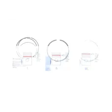 Комплект поршневих кілець NPR 120 035 0055 00 для Opel Astra G/H, Vectra B/C 2.0/2.2 2000- 86.00mm