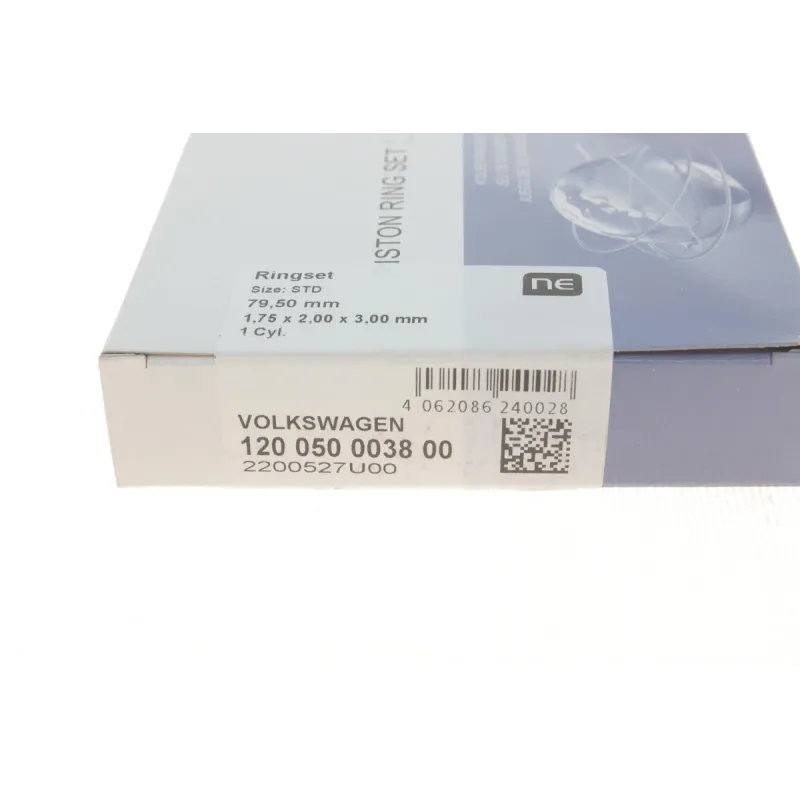 Кільця поршневі VW T4 1.9TD/2.4D 90-03 (79.50mm/STD) (1.75-2-3) = 8950480000