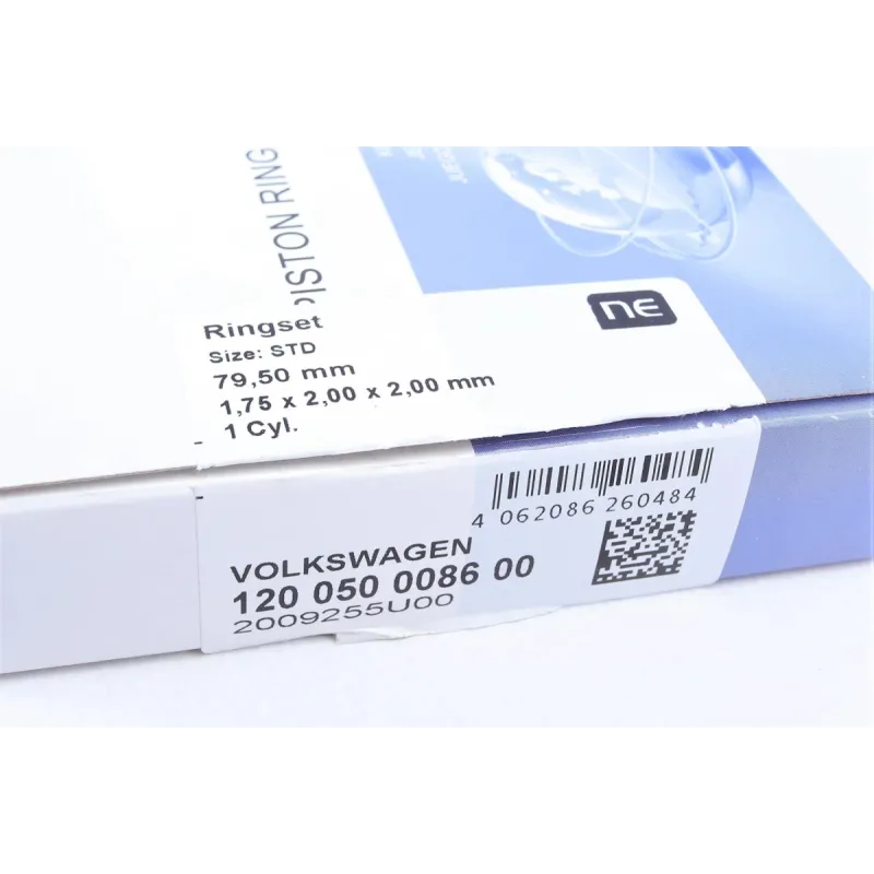 Кільця поршневі VW Polo/Skoda Fabia 1.4TDI 14- (79.50mm/STD) (1.75-2.0-2.0) = 8950980000