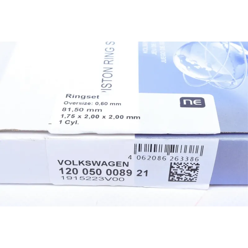 Комплект поршневих кілець NPR 120 050 0089 21 для VW Crafter/T6 2.0TDI 2015-, 81.50мм/+0.50