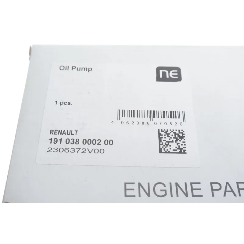 Насос масляний NPR 191 038 0002 00 для Renault Duster 1.5dCi 2010-, DACIA DOKKER 1.5 Blue dCi