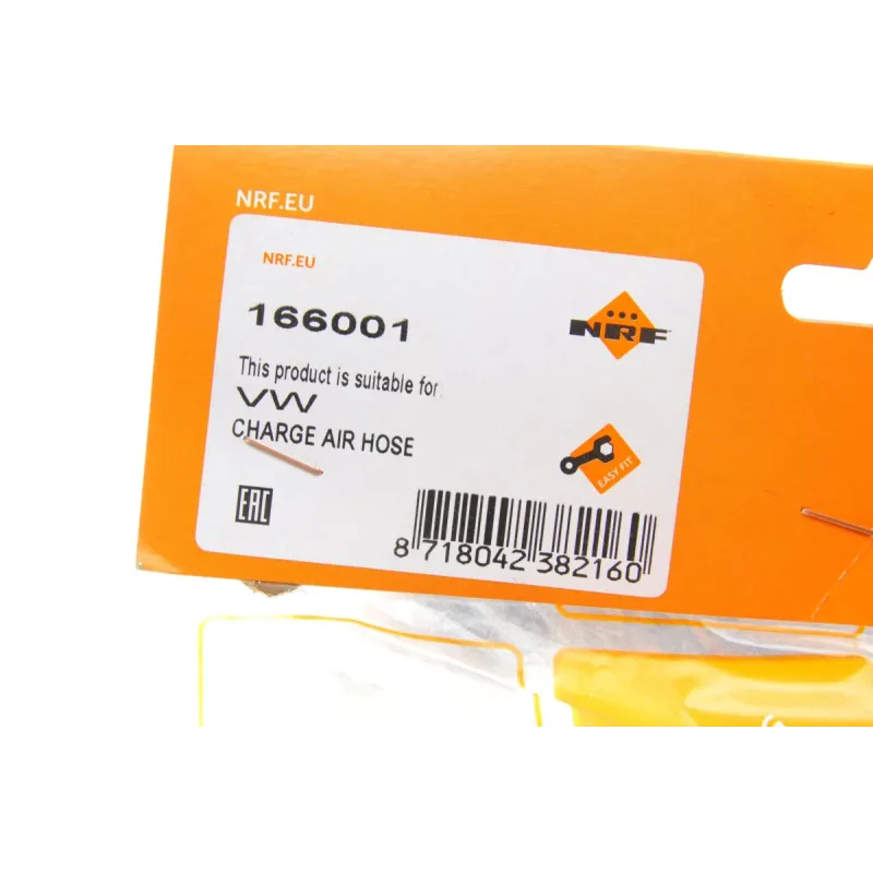Патрубок інтеркулера NRF 166001 для Audi A3, VW Golf, Seat Leon 1.9D/2.0D 2003-2013