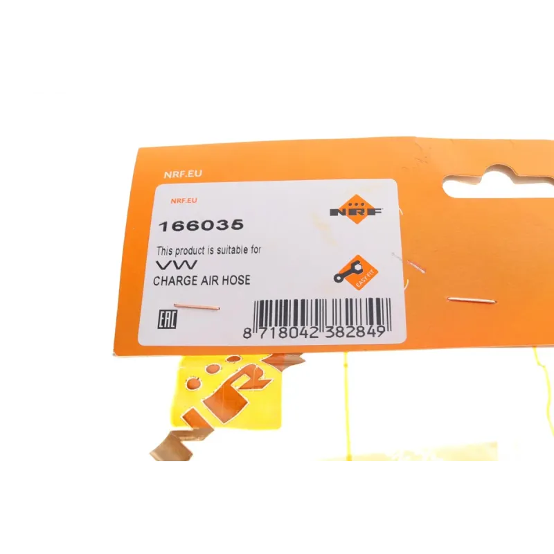 Патрубок інтеркулера NRF 166035 (впуск) для Volkswagen Caddy III 1.9/2.0 TDI 2004-2010