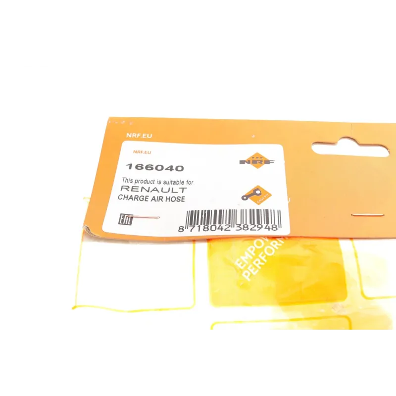 Патрубок інтеркулера NRF 166040 для Renault Kangoo 1.5 dCi (KW0/1_) 2008-2023
