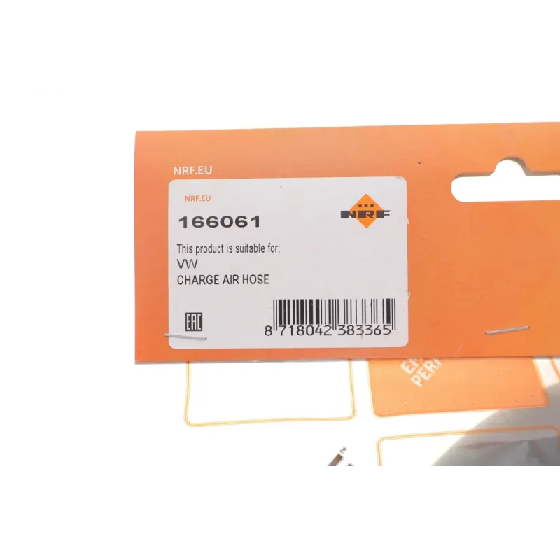 Патрубок інтеркулера верхній NRF 166061 для VW Polo, Skoda Fabia 1.4 TDI 2001-2010