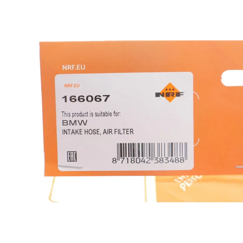 Патрубок інтеркулера NRF 166067 для BMW 5 (E60) 535 d 2007-2010, 6 (E63) 635 d 2007-