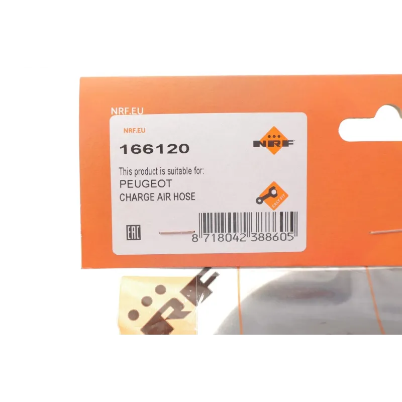Патрубок інтеркулера NRF 166120 для Citroen C4, Peugeot 307 2.0 HDi 2003-2011