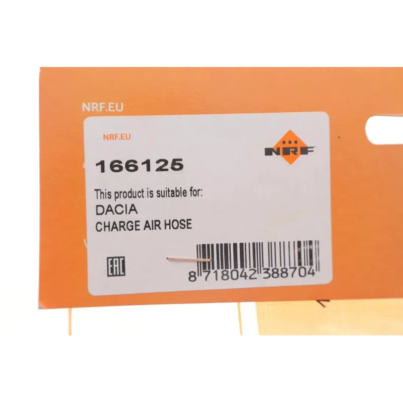 Патрубок інтеркулера NRF 166125 (R) для Renault Clio IV, Dacia Sandero II 0.9 TCe