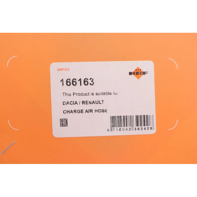 Патрубок інтеркулера NRF 166163 для Dacia Duster/Renault Clio IV 1.5dCi 60/48 мм