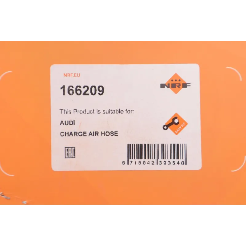 Патрубок інтеркулера NRF 166209 для Audi A4 B8 2.0 TDI 2008-2015, 54/55 мм