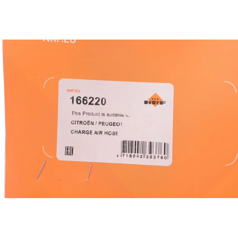 Патрубок інтеркулера NRF 166220 для Citroen C4, Peugeot 307/308 2.0 HDi 60.5/58.5 мм
