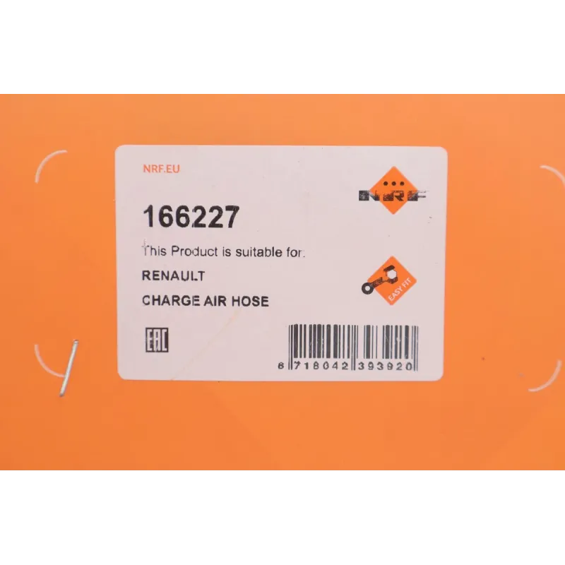 Патрубок інтеркулера NRF 166227 для Renault Clio III 1.5 dCi 2005-2010, 48 мм