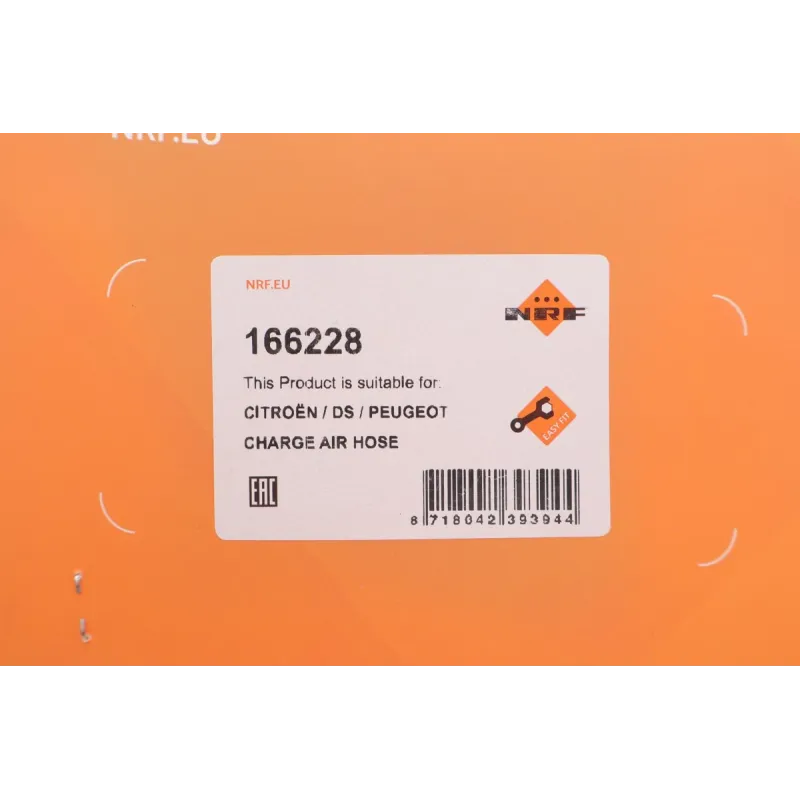 Патрубок інтеркулера NRF 166228 для Citroen C4/Peugeot 207, 56мм
