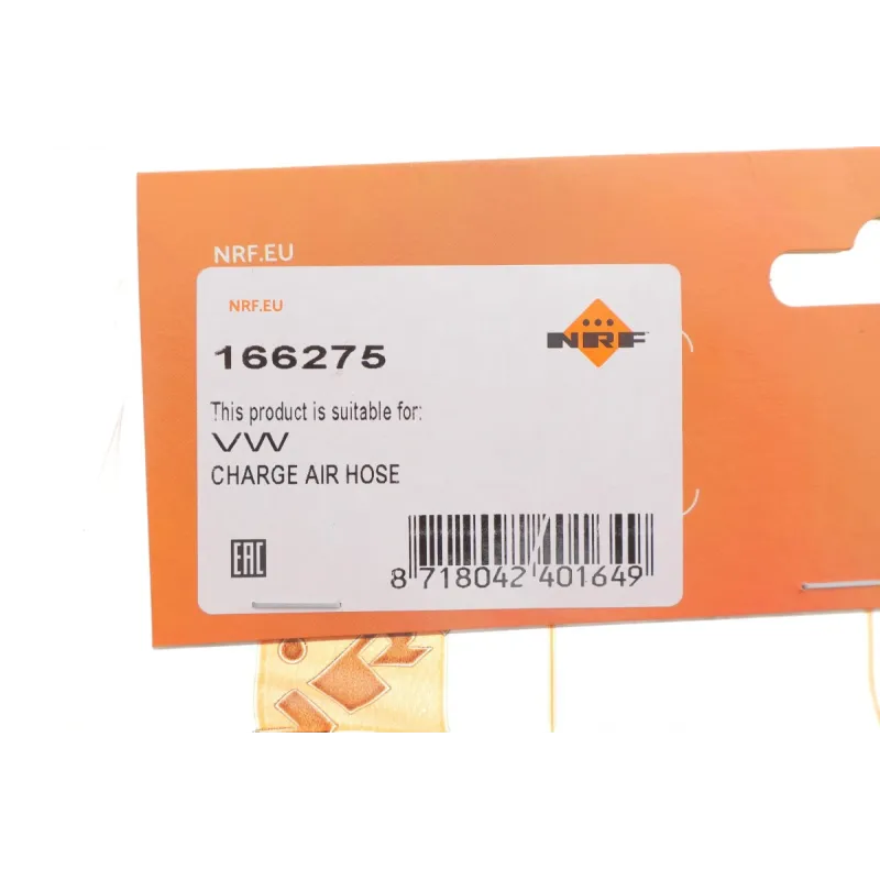 Патрубок інтеркулера нижній NRF 166275 для Volkswagen Passat B5/B5+ 1996-2005, Skoda Superb I 2001-2008