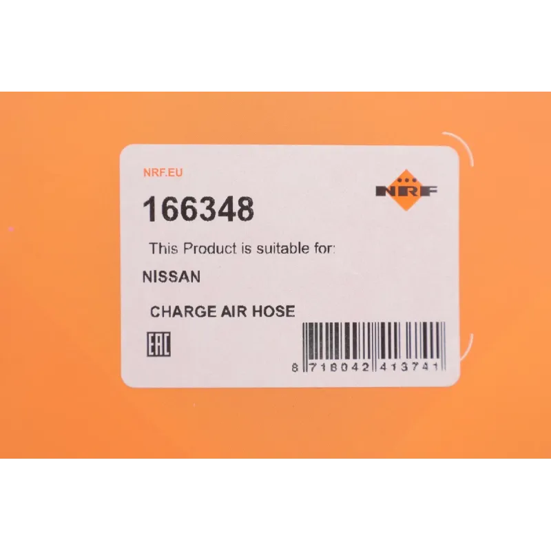 Патрубок інтеркулера NRF 166348 для Nissan NP300/Pathfinder III 2.5D 2005-, 53/55 мм