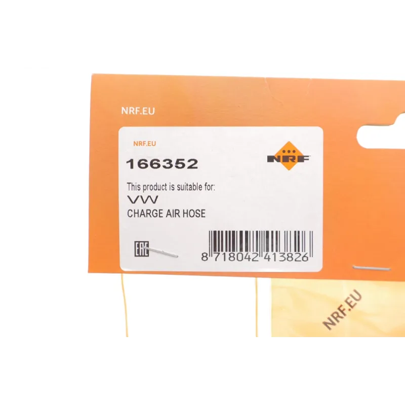 Патрубок інтеркулера NRF 166352 для Volkswagen Golf IV 1.9 TDI 1997-2006, Audi A3 1996-2001