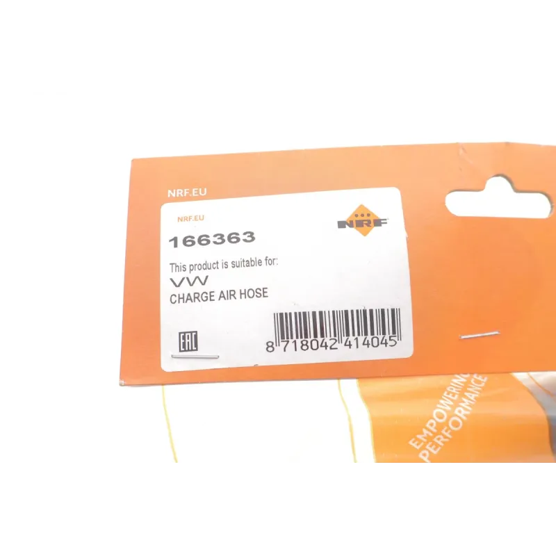 Патрубок інтеркулера верхній NRF 166363 для VW Passat B5/Audi A4 B5 1.9TDI 1993-2001, 51/48 мм
